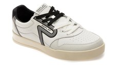 Pantofi sport REPLAY alb-negru, MZ5N08L, din piele naturala