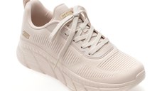 Pantofi sport SKECHERS bej, BOBS B FLEX HI, din material textil