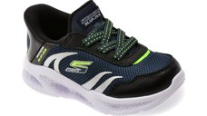 Pantofi sport SKECHERS bleumarin, METEOR-LIGHTS, din material textil