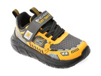 Pantofi sport SKECHERS galbeni, SKECH TRACKS, din material textil - 1