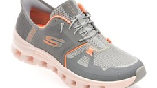 Pantofi sport SKECHERS gri, GLIDE-STEP PRO, din material textil