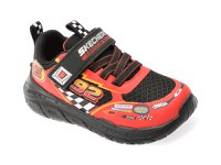 Pantofi sport SKECHERS rosii, SKECH TRACKS, din material textil - 1