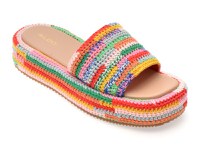 Papuci ALDO multicolor, BOHEMINA 961, din material textil - 1