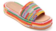 Papuci ALDO multicolor, BOHEMINA 961, din material textil