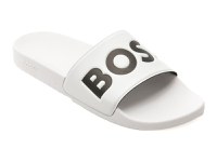 Papuci BOSS albi, 6835, din pvc - 1
