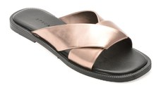 Papuci EPICA gri, TML01T, din piele naturala