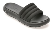 Papuci SKECHERS negri, ARCH FIT CLOUD, din material textil