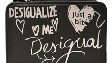 Portofel DESIGUAL negru, WAYP44, din piele ecologica