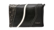 Poseta DESIGUAL neagra, SAXPAK, din piele ecologica