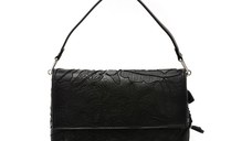 Poseta DESIGUAL neagra, SAXPBO, din piele ecologica