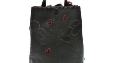 Rucsac DESIGUAL negru, SAKP43, din piele ecologica