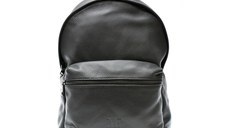 Rucsac MARIO FERRETTI negru, BB68, din piele naturala