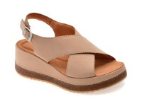 Sandale CLARKS bej, KASSANDA STEP, din nabuc - 1