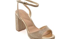 Sandale elegante ALDO aurii, ALLURING 741, din material textil