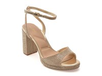 Sandale elegante ALDO aurii, ALLURING 741, din material textil - 1