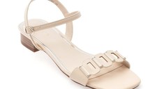 Sandale EPICA albe, 82962, din piele ecologica