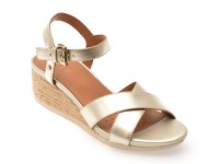 Sandale GEOX aurii, D02HHC, din piele naturala - 1