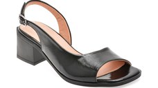 Sandale IMAGE negre, 2371401, din piele naturala lacuita