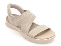 Sandale SKECHERS bej, GO WALK FLEX SANDAL, din material textil - 1