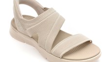 Sandale SKECHERS bej, GO WALK FLEX SANDAL, din material textil