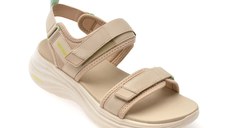 Sandale SKECHERS bej, VAPOR FOAM, din material textil