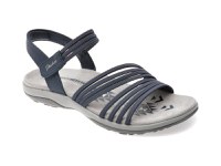 Sandale SKECHERS bleumarin, REGGAE SLIM, din material textil - 1