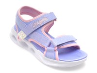 Sandale SKECHERS mov, SOLA GLOW, din piele ecologica - 1