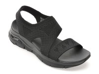 Sandale SKECHERS negre, ARCH FIT, din material textil - 1