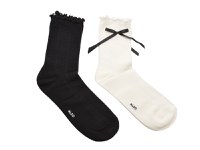 Sosete ALDO alb-negru, CUTIEBOW 003, din material textil - 1