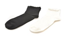 Sosete ALDO alb-negru, FRILLUXE 003, din material textil