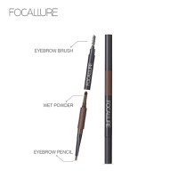 Creion sprancene + fard sprancene Focallure, 01 Gray Brown - 2