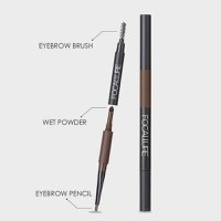 Creion sprancene Focallure 04 Dark Brown creion+fard+perie - 4