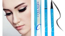 Eyeliner Waterproof Million Pauline Collagen, Negru, 1 ml - Rezistent si Precise