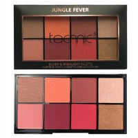 Paleta fard de obraz si iluminator Technic Jungle Fever Blush Highlight Palette - 4
