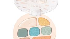 Paleta Fard Pleoape Ushas, 7 Nuante de Verde, Model 05