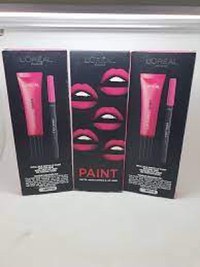 Ruj de buze + Creion contur L'Oreal Lip Kit Paint 202 King Pink - 4