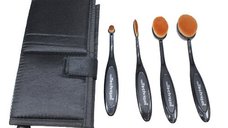 Set de 4 pensule Real Techniques Bold Metals cu husa inclusa