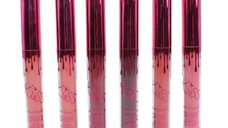 Set de 6 Rujuri Matte Kiss Beauty - Nuante Intense de Nude