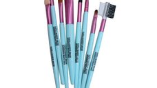 Set de 8 Pensule pentru Machiaj, Turcoaz