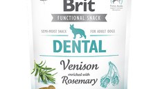 Brit Care Functional Snack Dental, Vânat cu Rozmarin, recompense funtionale fară cereale câini, sensibilităţi dentare, 150g