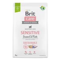 Brit Care Sustainable Sensitive, XS-XL, Insecte și Pește, hrană uscată câini, piele & blană, sistem digestiv, 3kg - 2
