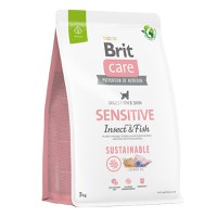 Brit Care Sustainable Sensitive, XS-XL, Insecte și Pește, hrană uscată câini, piele & blană, sistem digestiv, 3kg - 1