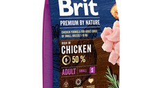Brit Premium By Nature, Adult Small Breed, XS-S, Pui, hrană uscată câini, 8kg