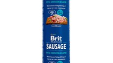 Brit Premium, Pui și Miel, salam hrană umedă conținut redus cereale câini, 800g