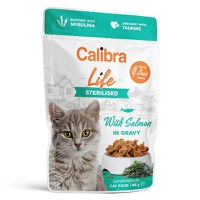 Calibra Cat Life Pouch Sterilised Salmon ingravy, 85g - 1