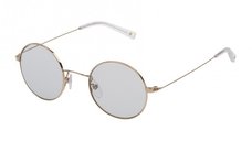 Ochelari de soare unisex Sting SST19445300G cu rama rotunda aurie