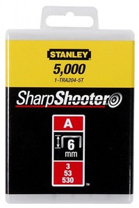 Capse pentru apilcatii uzuale Tip A 6mm 5000 buc Stanley - 1-TRA204-5T - 1