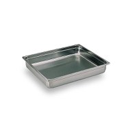 Container inox Bourgeat 740002 GN 2/1 650 x 530 mm H 2 cm - 1