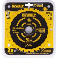 Disc DeWALT DT10304 pentru lemn 24dinti 190x1.65x30mm Corded Extreme - - 1