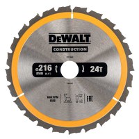 Disc DeWALT DT1952 pentru constructii 24Z 216x30mm - 1